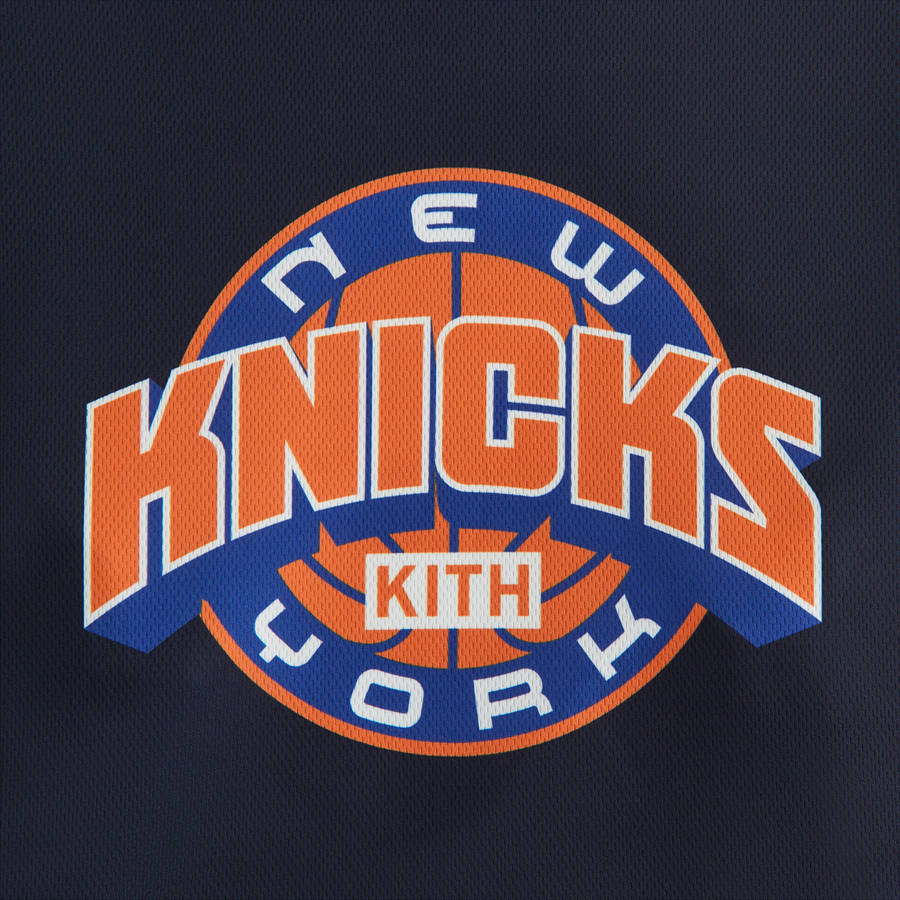 Navy Women Kith for the New York Knicks Ridley Tech Long Sleeve T-Shirt | 8951-ROYIE