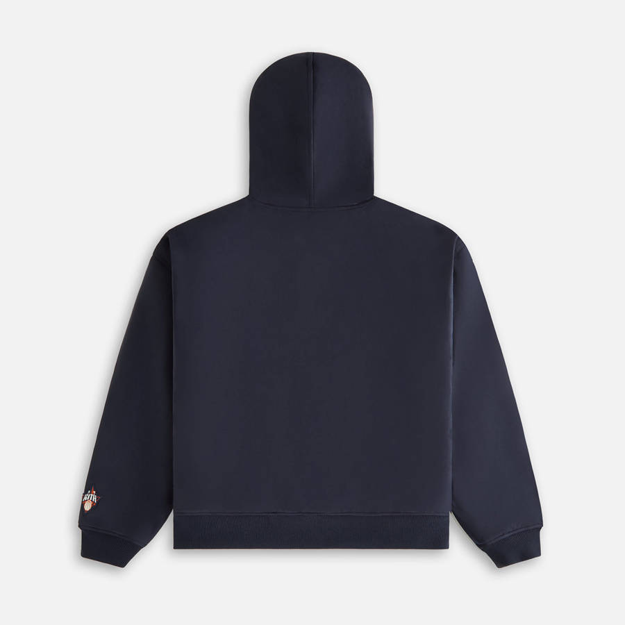 Navy Women Kith for the New York Knicks Hooded Jackets | 7102-SIDYV