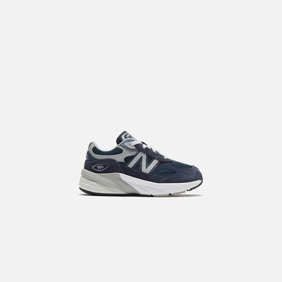 Navy / Silver Kids' Kith New Balance Toddler Made in USA 990v6 Sneakers | 6391-YSOTK