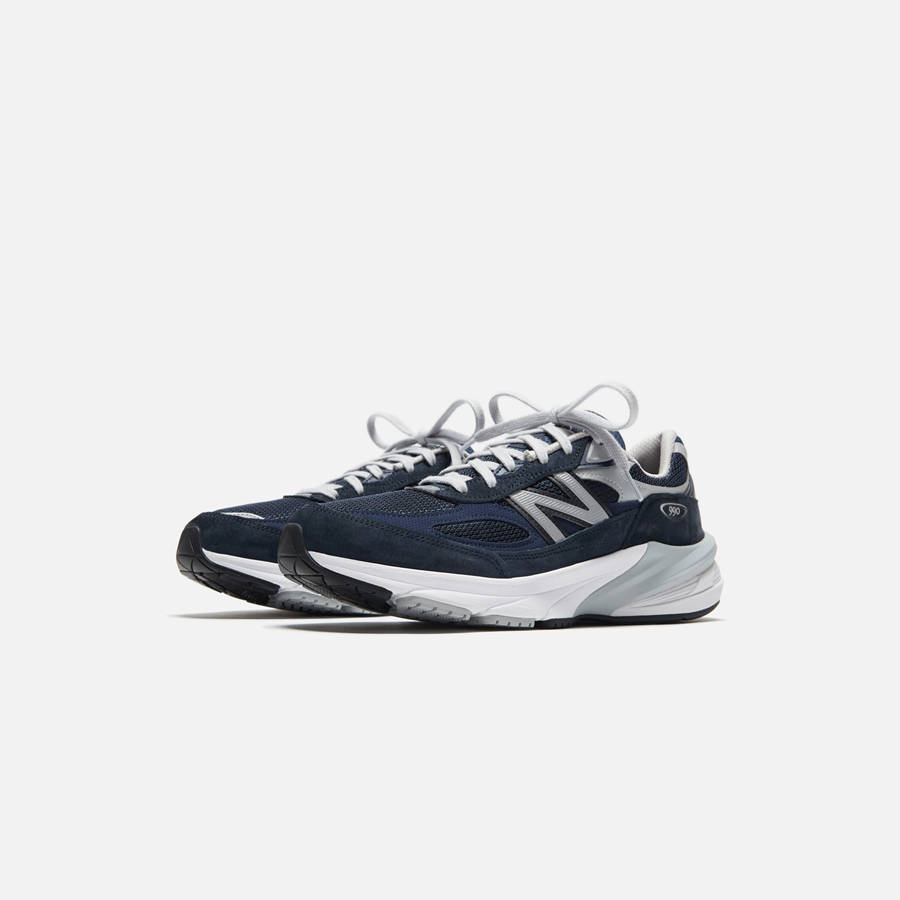 Navy / White Men Kith New Balance Made in USA 990v6 Sneakers | 0712-KWCGO