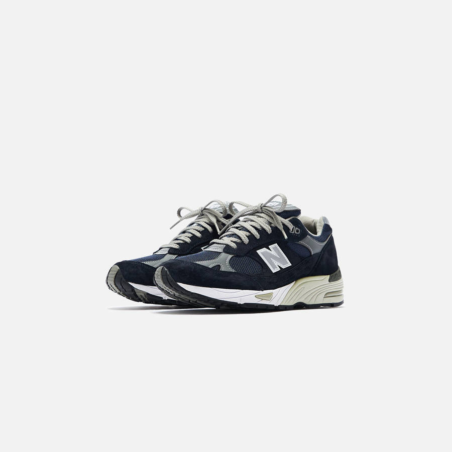 Navy / White Men Kith New Balance Made in UK 991 Sneakers | 7831-PAFED