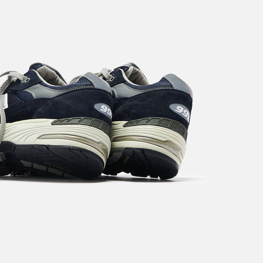 Navy / White Men Kith New Balance Made in UK 991 Sneakers | 7831-PAFED