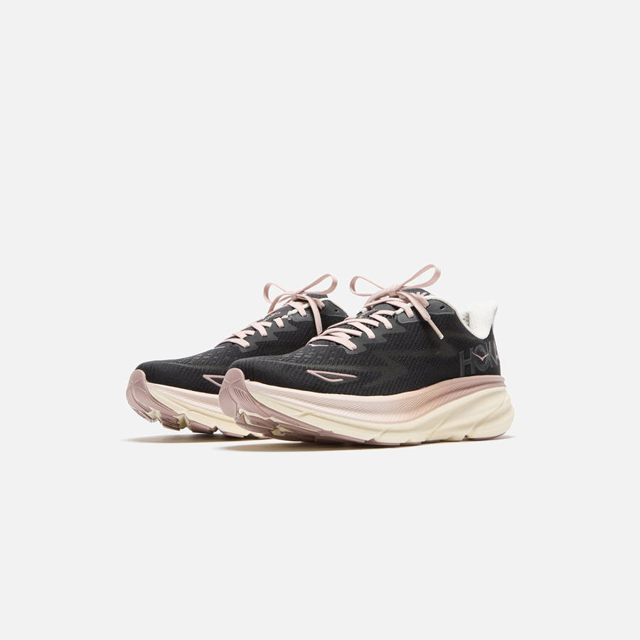 Obsidian Women Kith Hoka WMNS Clifton 9 Sneakers | 5073-BSXLK