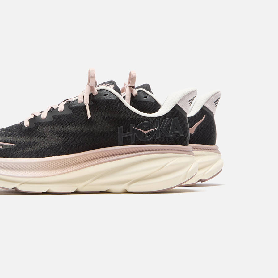 Obsidian Women Kith Hoka WMNS Clifton 9 Sneakers | 5073-BSXLK