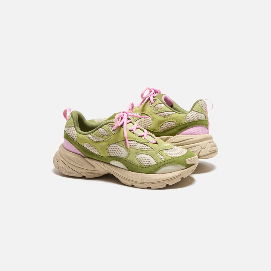 Olive Green Men Kith PUMA x Super Velophasis NU Sneakers | 4795-VCIYM