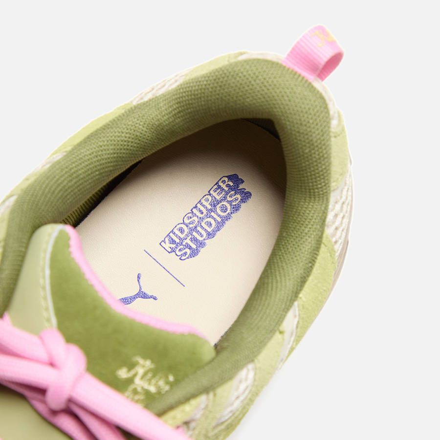 Olive Green Men Kith PUMA x Super Velophasis NU Sneakers | 4795-VCIYM