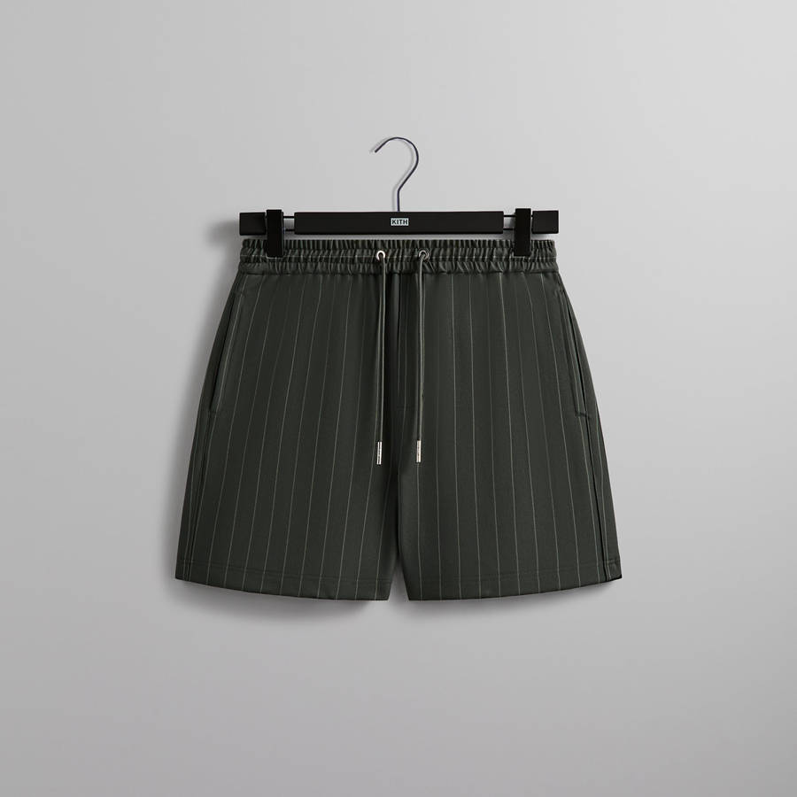 Olive Men Kith Double Weave Fairfax Shorts | 7491-PDHWR
