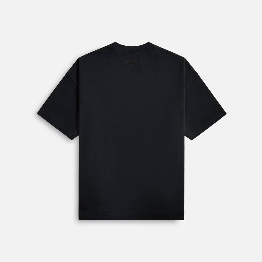 Olive Men Kith Essentials Jersey Crewneck Shirts | 0642-BLKMS