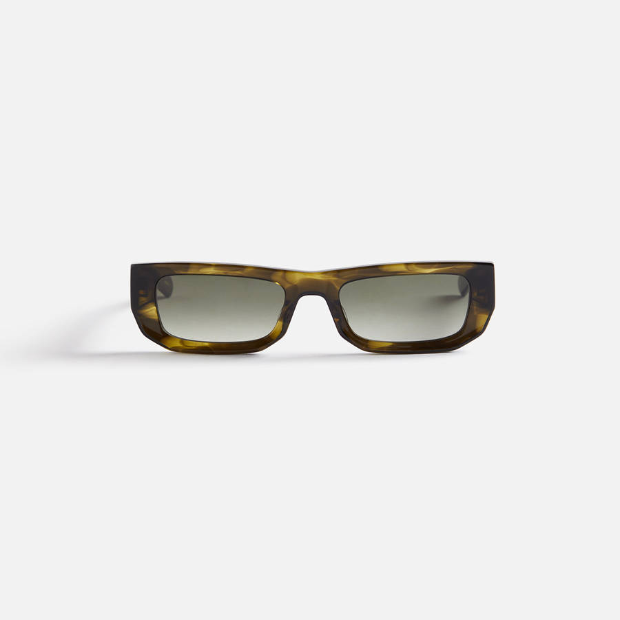 Olive Men Kith Flatlist Bricktop Sunglasses | 0541-JPNFG