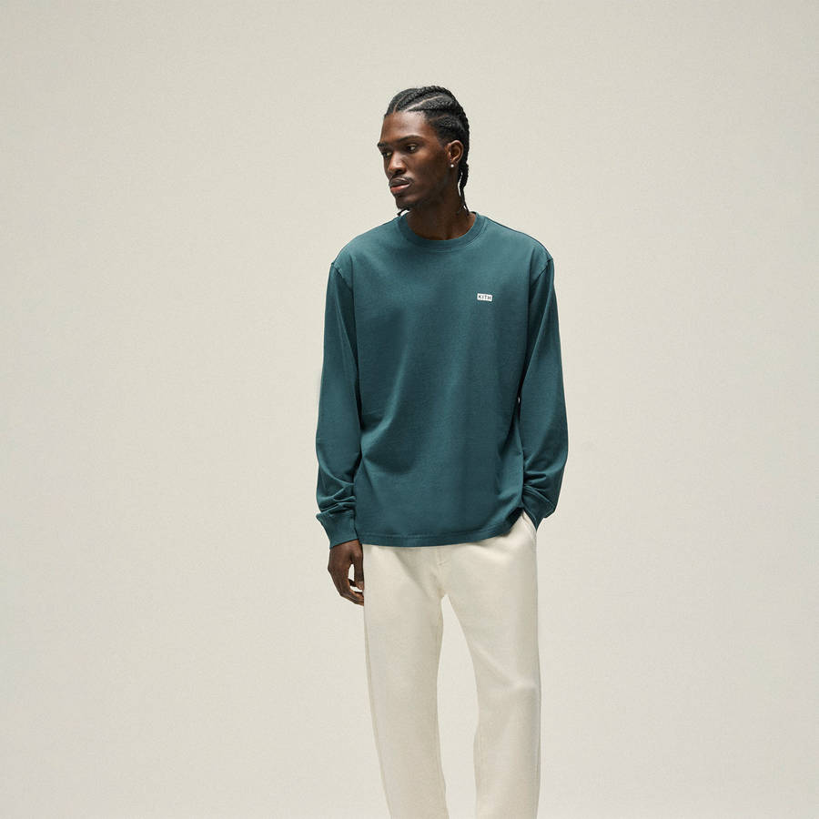 Olive Men Kith Long Sleeve LAX Shirts | 1285-FXLAM