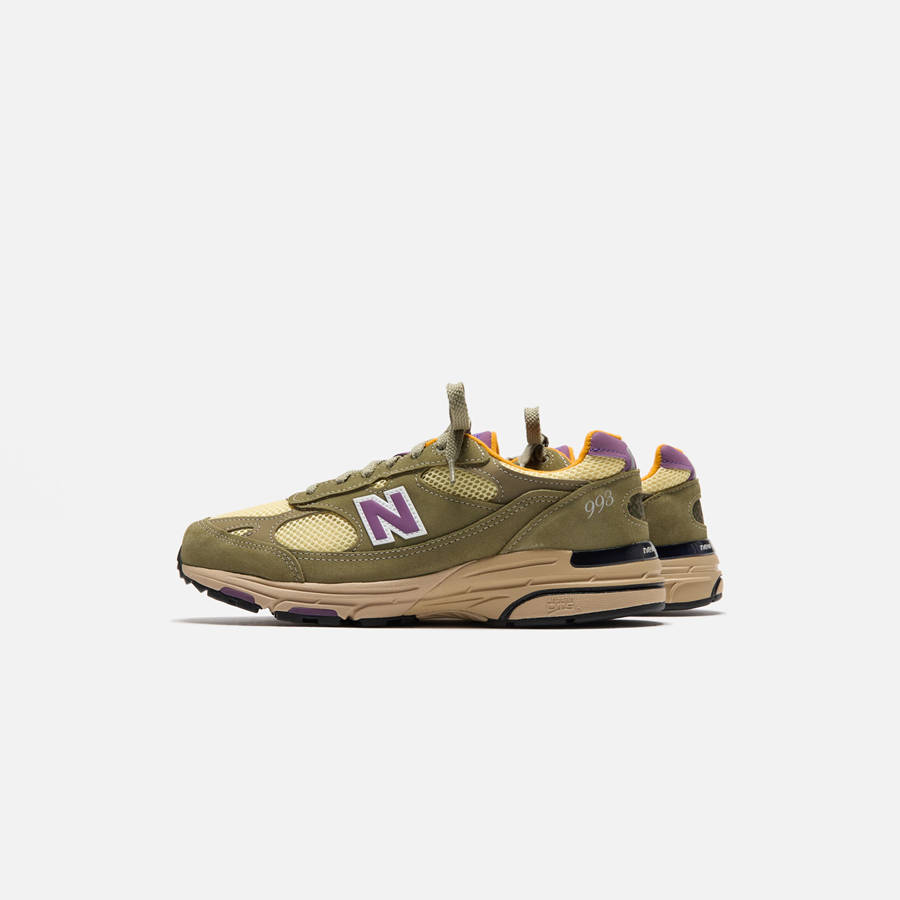 Olive Men Kith New Balance Made in USA 993 Sneakers | 4310-WPLCF