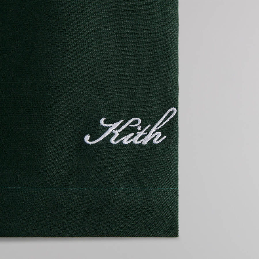 Olive Men Kith Silk Cotton Cedar Shorts | 0465-OGEBS