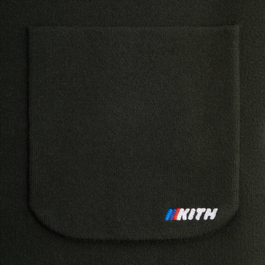Olive Men Kith for BMW Knit Kai Blazer Jackets | 4256-PNJCB