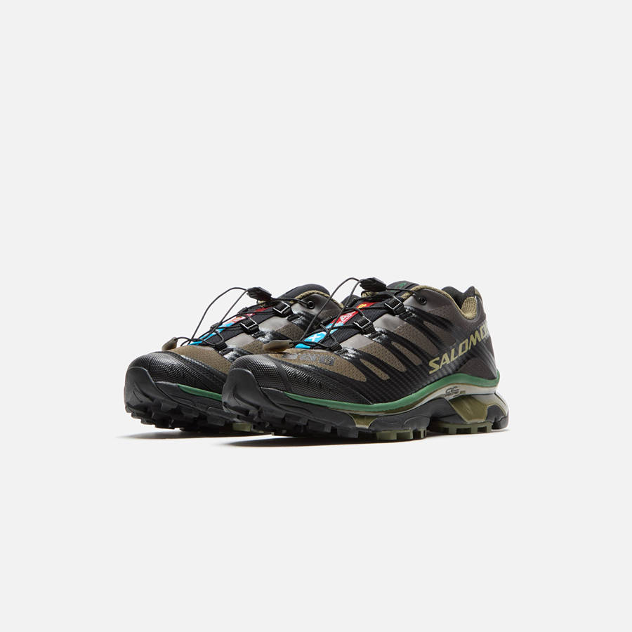 Olive / Black Men Kith Salomon XT-4 OG Sneakers | 8159-ZTXPO