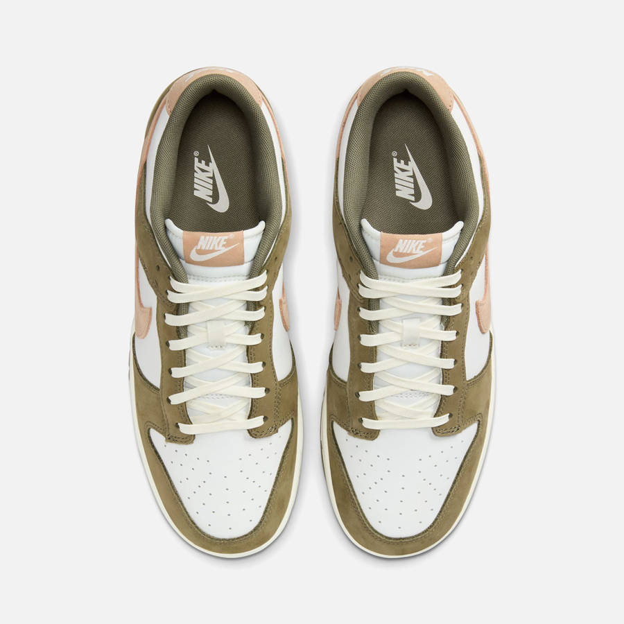 Olive / White Men Kith Nike Dunk Low Retro PRM Sneakers | 5106-PJAFK