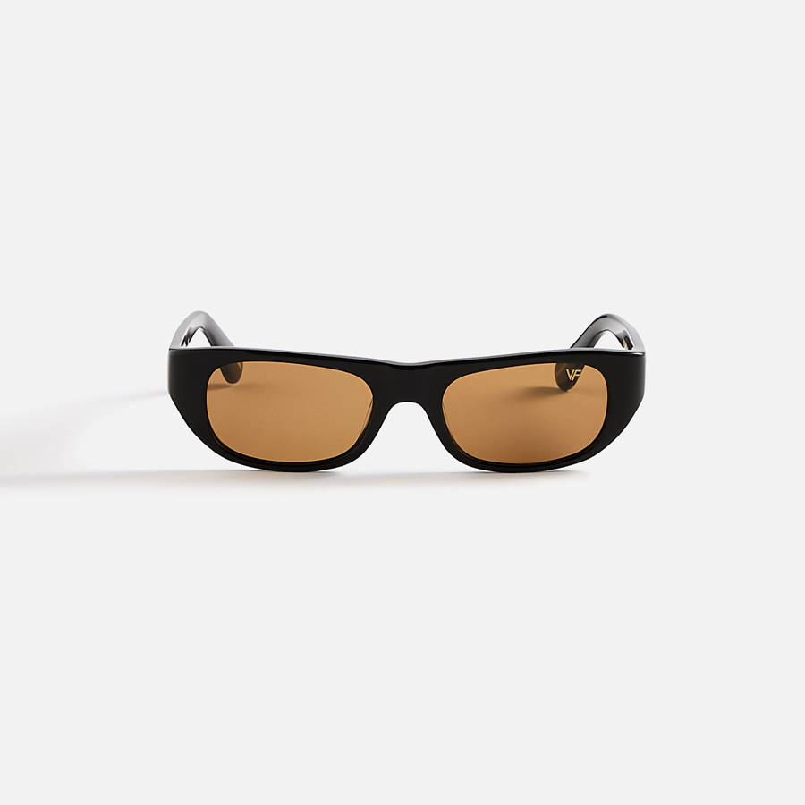 Orange Men Kith Vintage Frames Bowery Black Acetate Sunglasses | 8402-JUVDQ