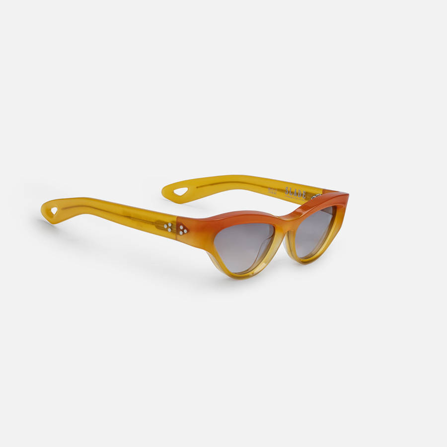 Orange Women Kith Jacques Marie Mage Slade Crush Frame Brandy Gradient Lens Silver Hardw Eyewear | 9862-DIEOZ