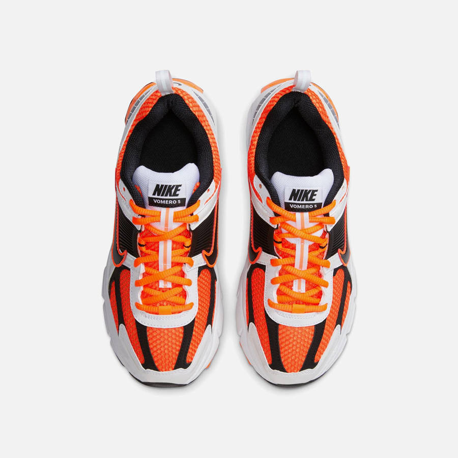 Orange / Black / White / Platinum Kids' Kith Nike GS Vomero 5 Sneakers | 9456-BZWSO