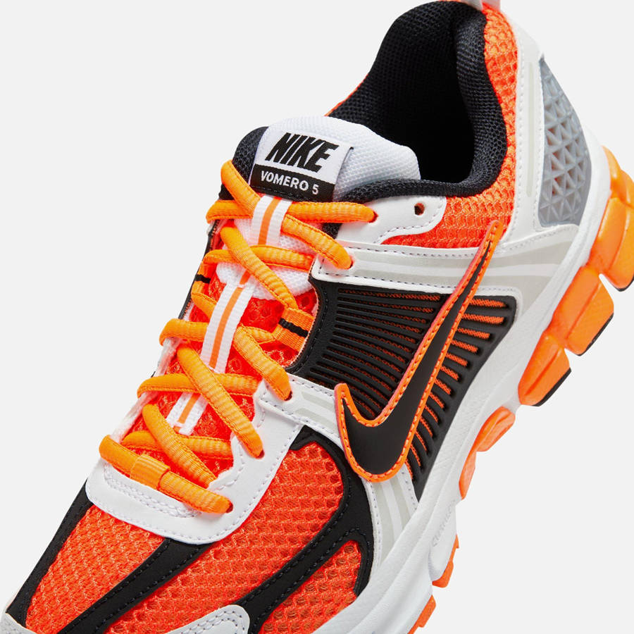 Orange / Black / White / Platinum Kids' Kith Nike GS Vomero 5 Sneakers | 9456-BZWSO