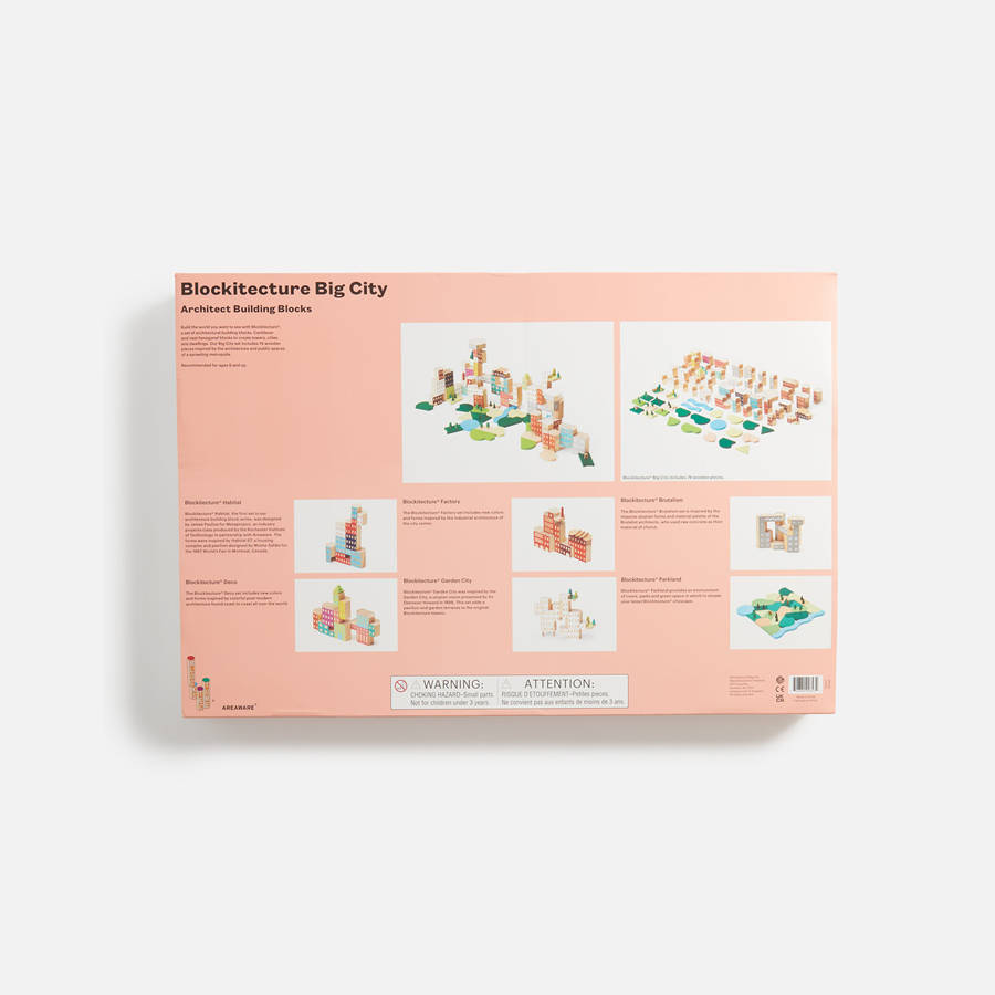 Pink Kids' Kith Areaware Big City Blockitecture Toys | 4753-FYPMO