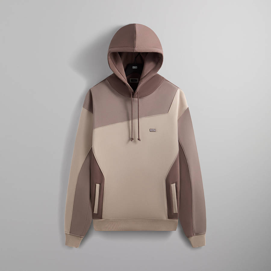 Pink Men Kith Color-Blocked Madison Hoodie | 5893-BSXYW