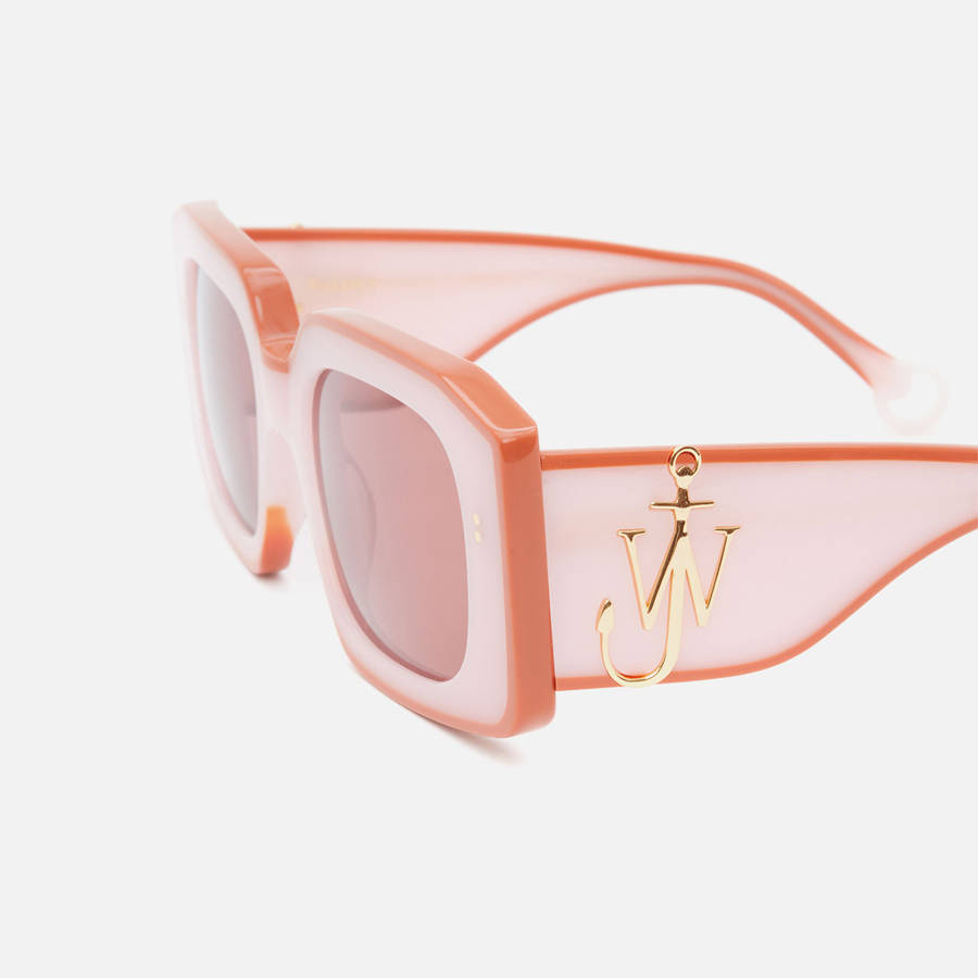 Pink Men Kith JW Anderson Bumper Frame Sunglasses | 2953-APMHO