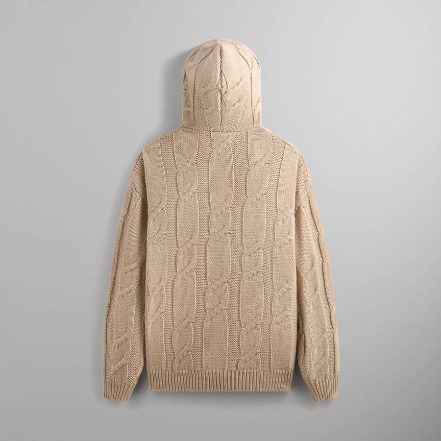 Pink Men Kith Knit Elliot Hoodie Sweatshirts | 2058-XBIKC