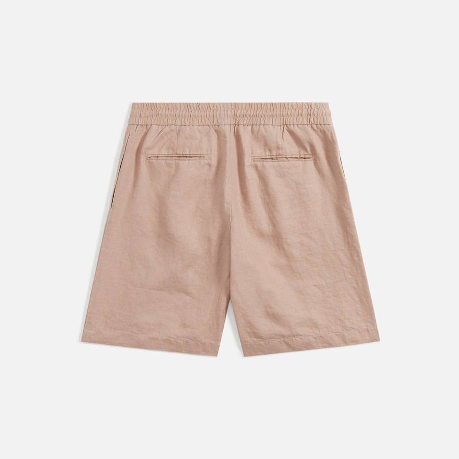 Pink Men Kith Orlebar Brown Cornell Linen Shorts | 0658-UNTVS