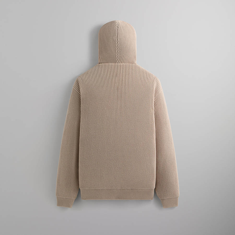 Pink Men Kith Reversible Rib Knit Sierra Hoodie Sweatshirts | 5826-KMALE