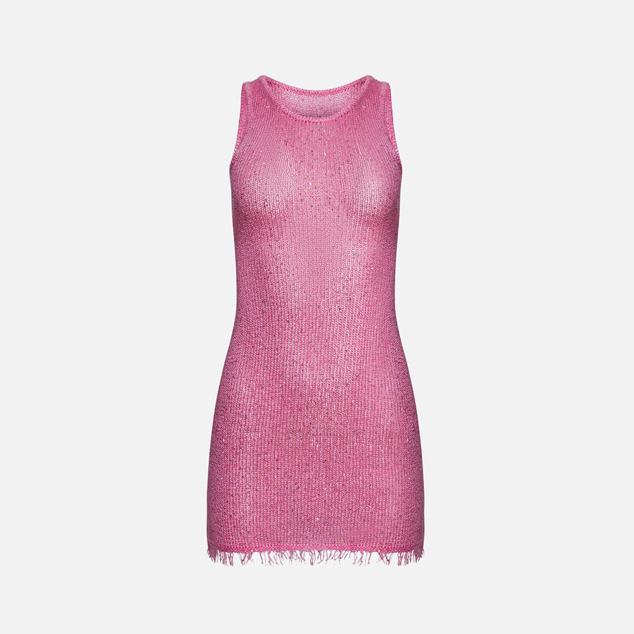 Pink Women Kith Asta Resort Natlaia Dress | 8371-BLZWJ