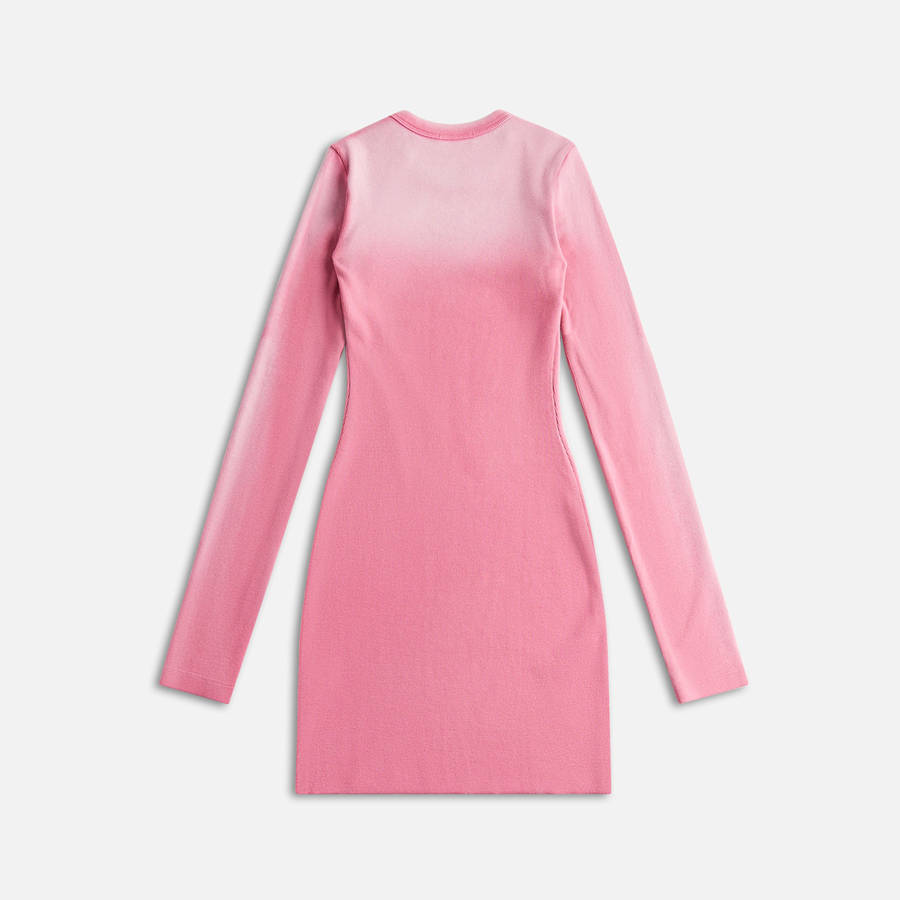 Pink Women Kith Cotton Citizen Verona Long Sleeve Mini Dress | 0235-VMNHT