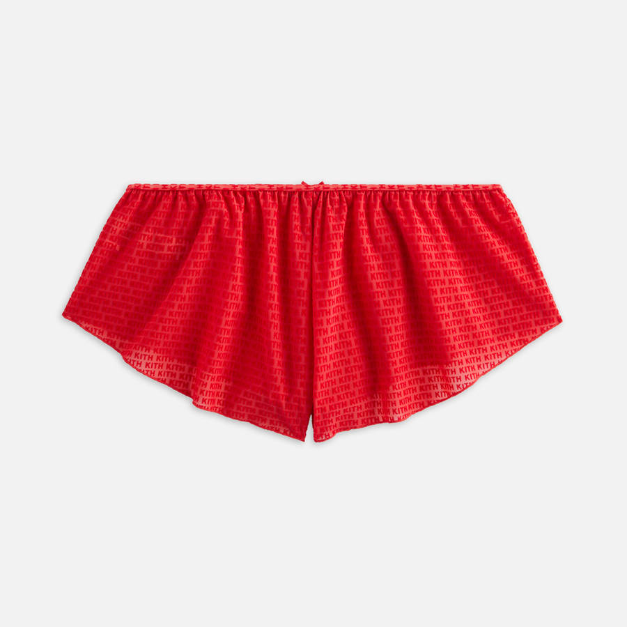 Pink Women Kith Mesh Tap Short Underwear | 3512-HBRWJ
