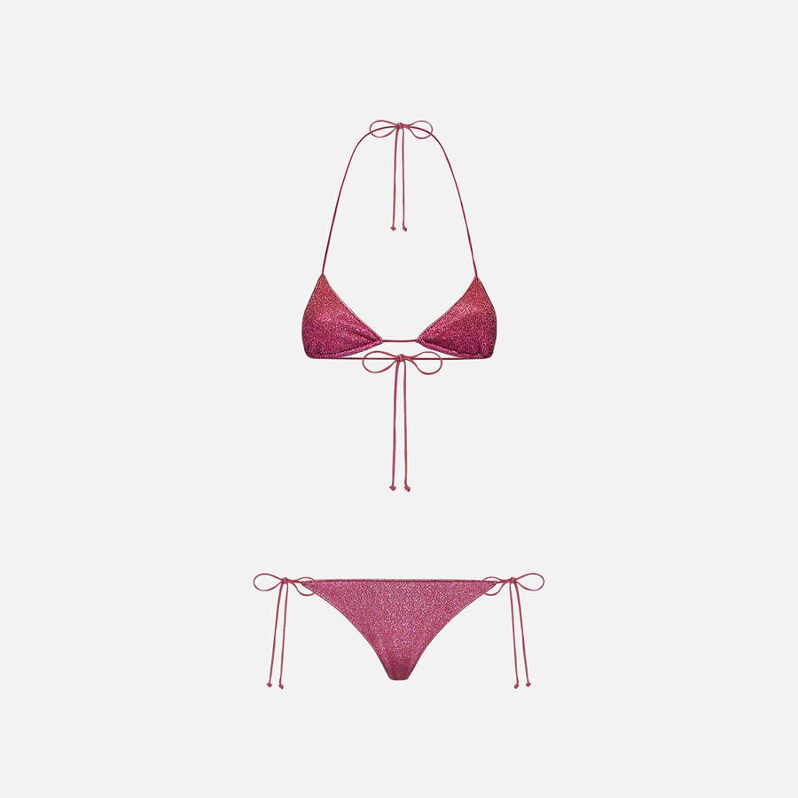 Pink Women Kith Oseree Lumiere Shade Two Piece Swim | 7041-JWGFT