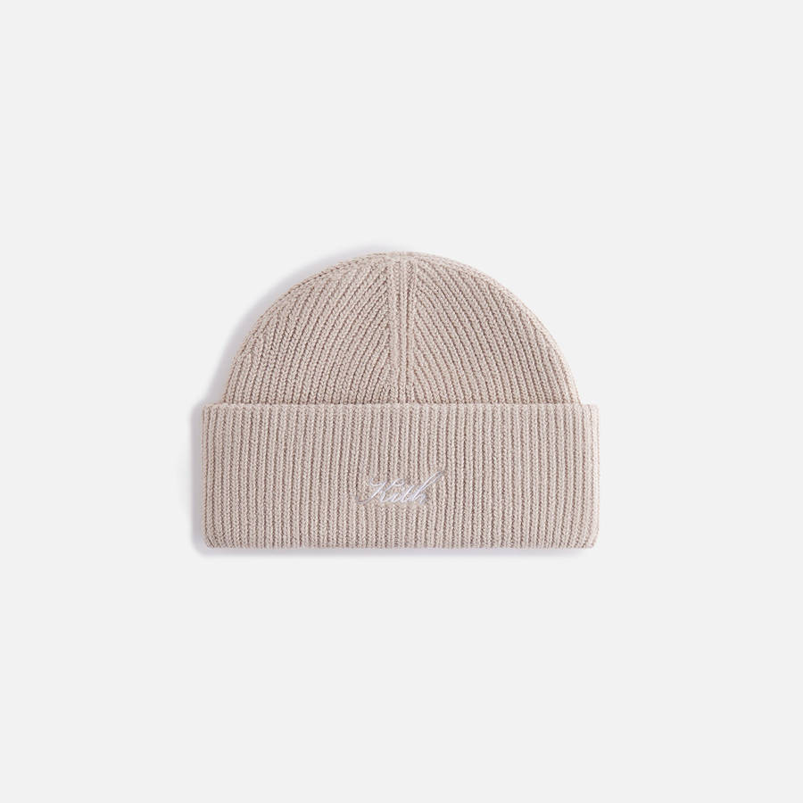 Pink Women Kith Script Mia Beanie Headwear | 8796-XOJFU