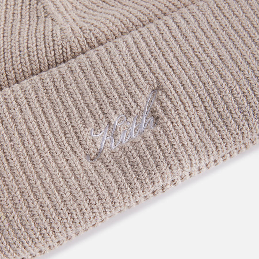 Pink Women Kith Script Mia Beanie Headwear | 8796-XOJFU