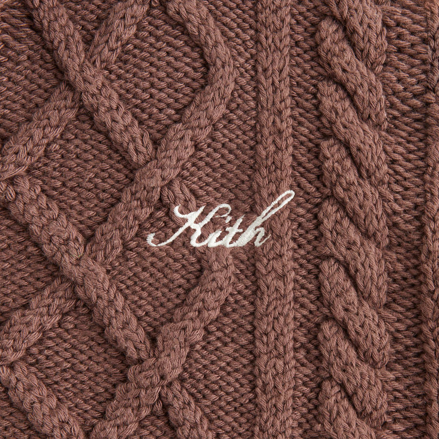 Pink Women Kith Wyler Blocked Full Zip Sweater Jackets | 6023-QHXWL