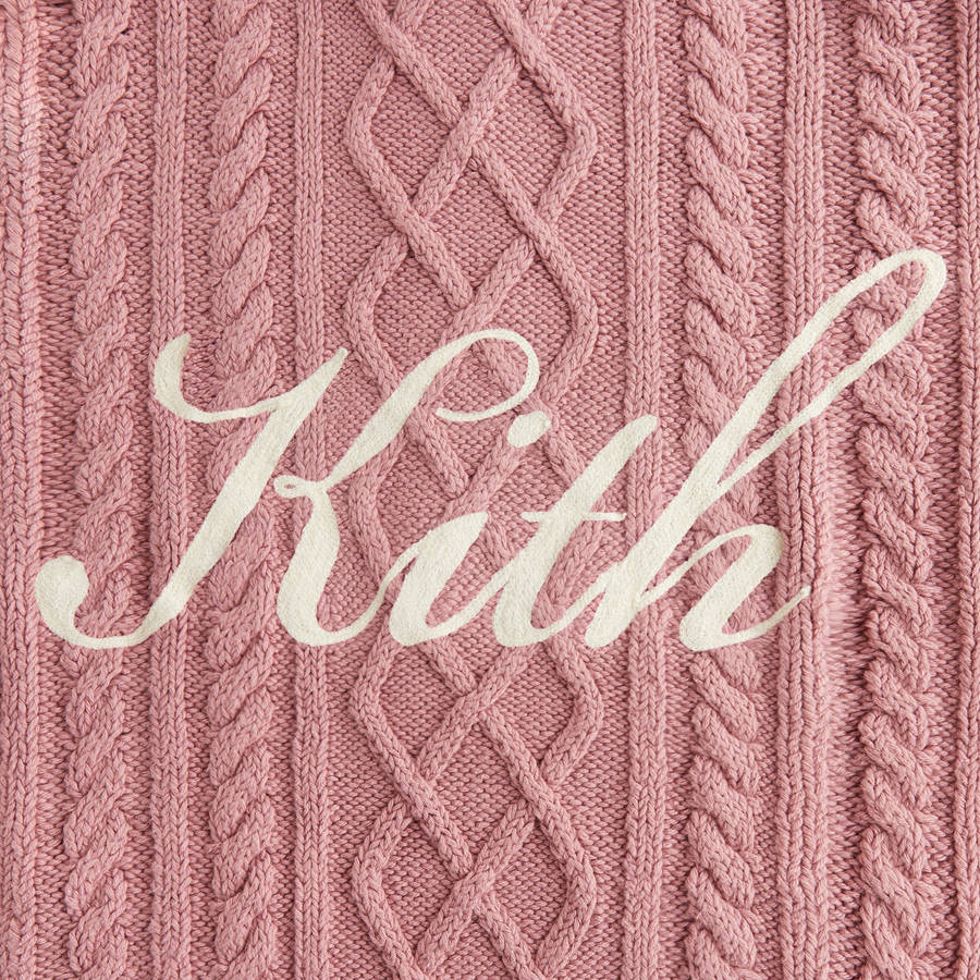 Pink Women Kith Wyler Blocked Full Zip Sweater Jackets | 6023-QHXWL