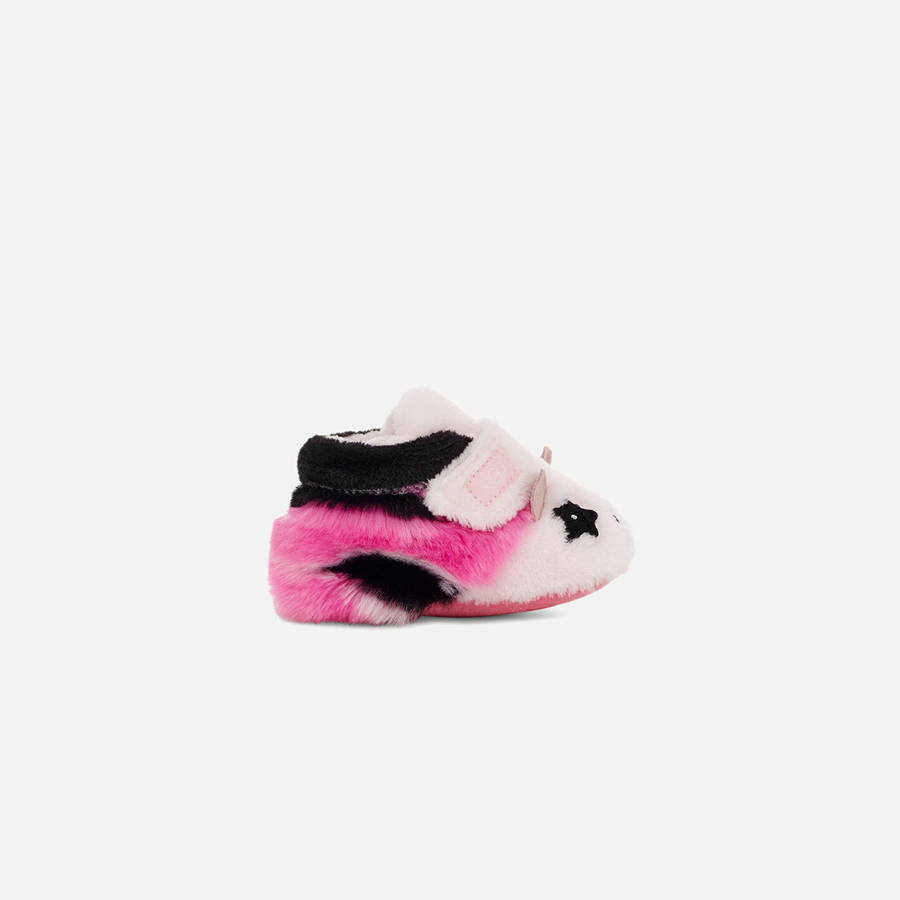 Pink / Black Kids' Kith Ugg Bixbee Panda Stuffie Boots | 8271-DPYNE