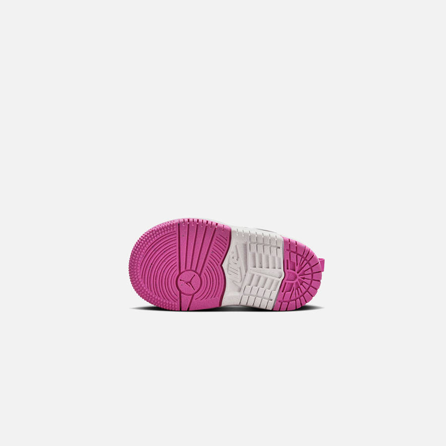 Pink / White Kids' Kith Nike TD Air Jordan 1 Mid RM Easyon Sneakers | 0418-GQPKZ
