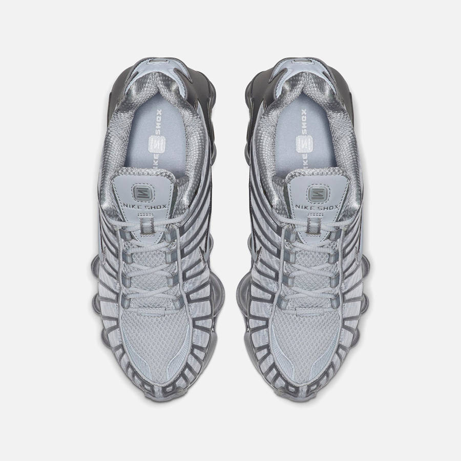 Platinum Women Kith Nike WMNS Shox TL Sneakers | 4182-AZTUC