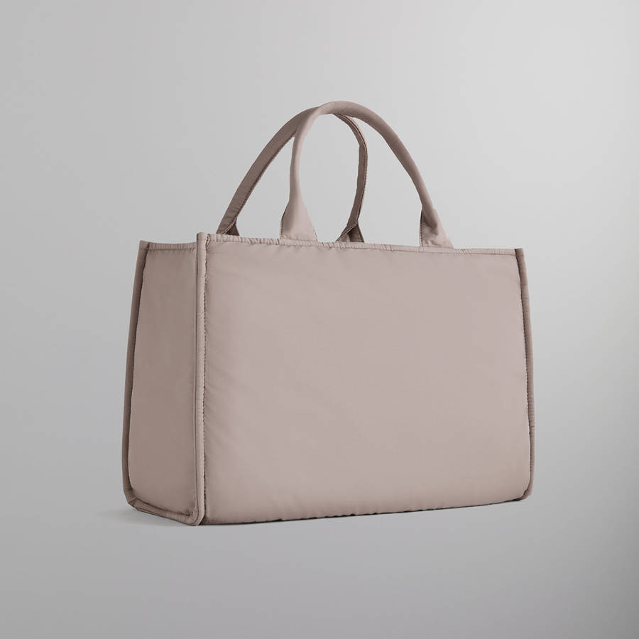 Purple Men Kith 101 for Auralee Puffed Nylon Tote Bags | 6493-ZATOD