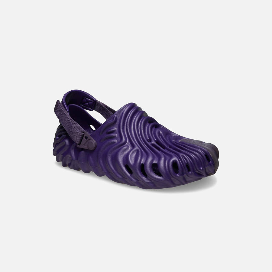 Purple Men Kith Crocs x Salehe Bembury Pollex Clog Sandals | 6859-YRPLW