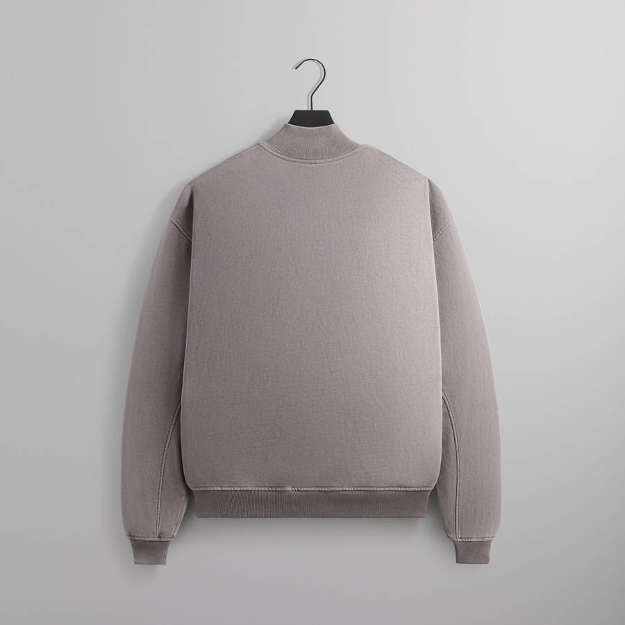 Purple Men Kith Fleece Avery Bomber Jackets | 4160-CVKQA
