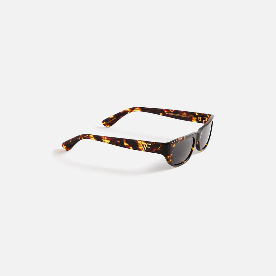 Purple Men Kith Vintage Frames Bowery Tortoise Brown Acetate Sunglasses | 0358-RDVQT