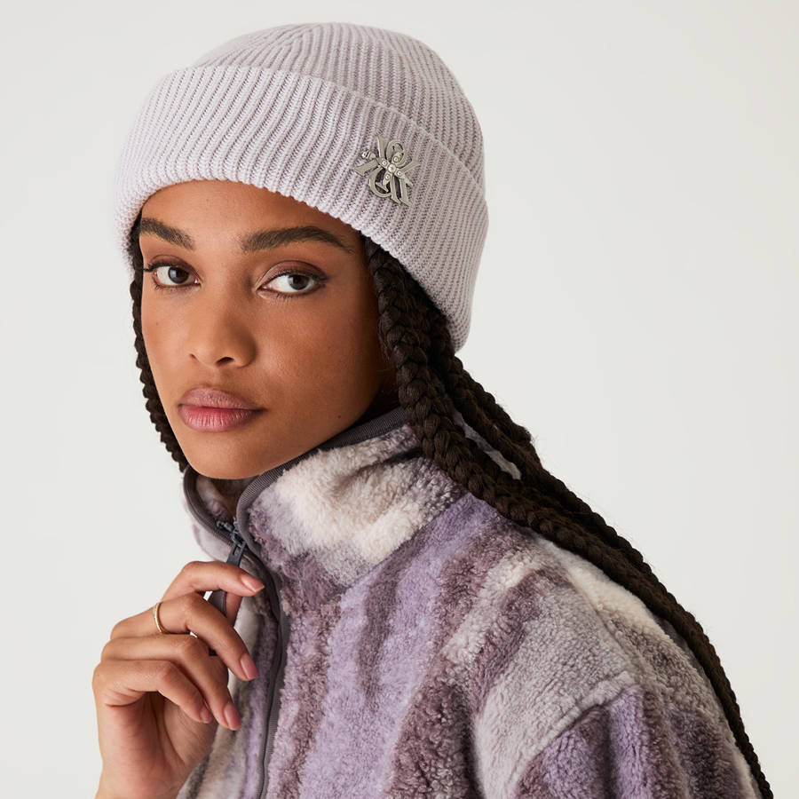 Purple Women Kith Broach Mia Beanie Headwear | 5893-BPZGW