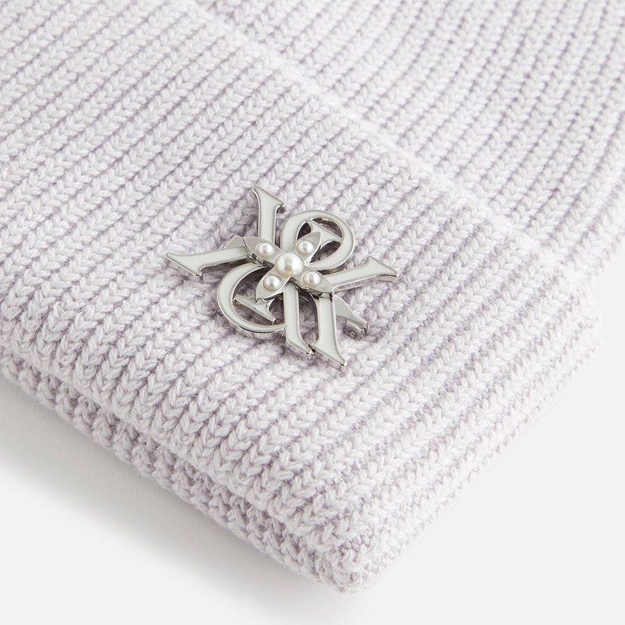 Purple Women Kith Broach Mia Beanie Headwear | 5893-BPZGW