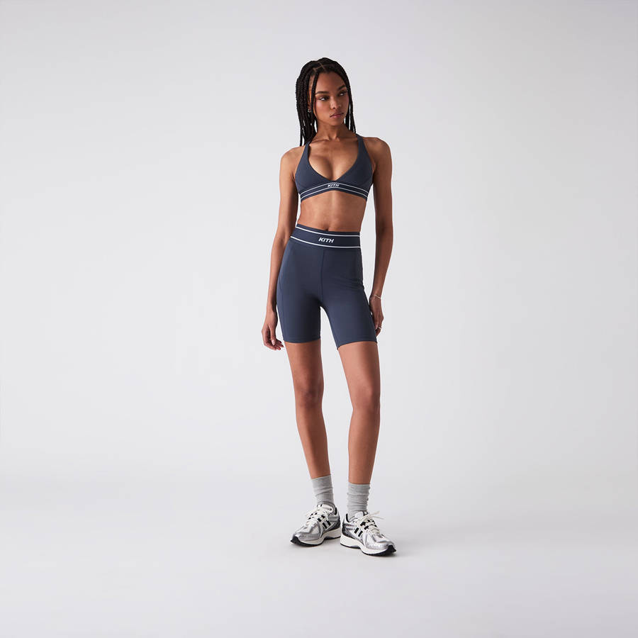 Purple Women Kith Lana Biker Shorts | 5346-RGIZY