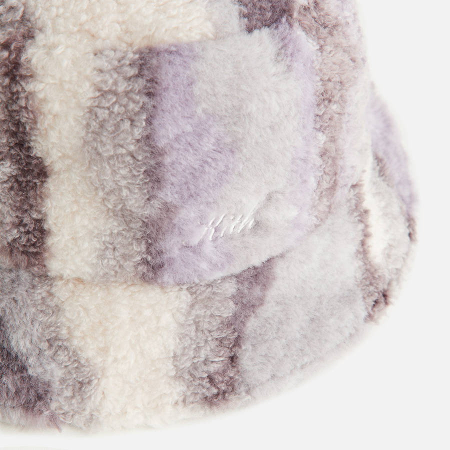 Purple Women Kith Mixed Media Fleece Bucket Hat Headwear | 2863-NSCZR