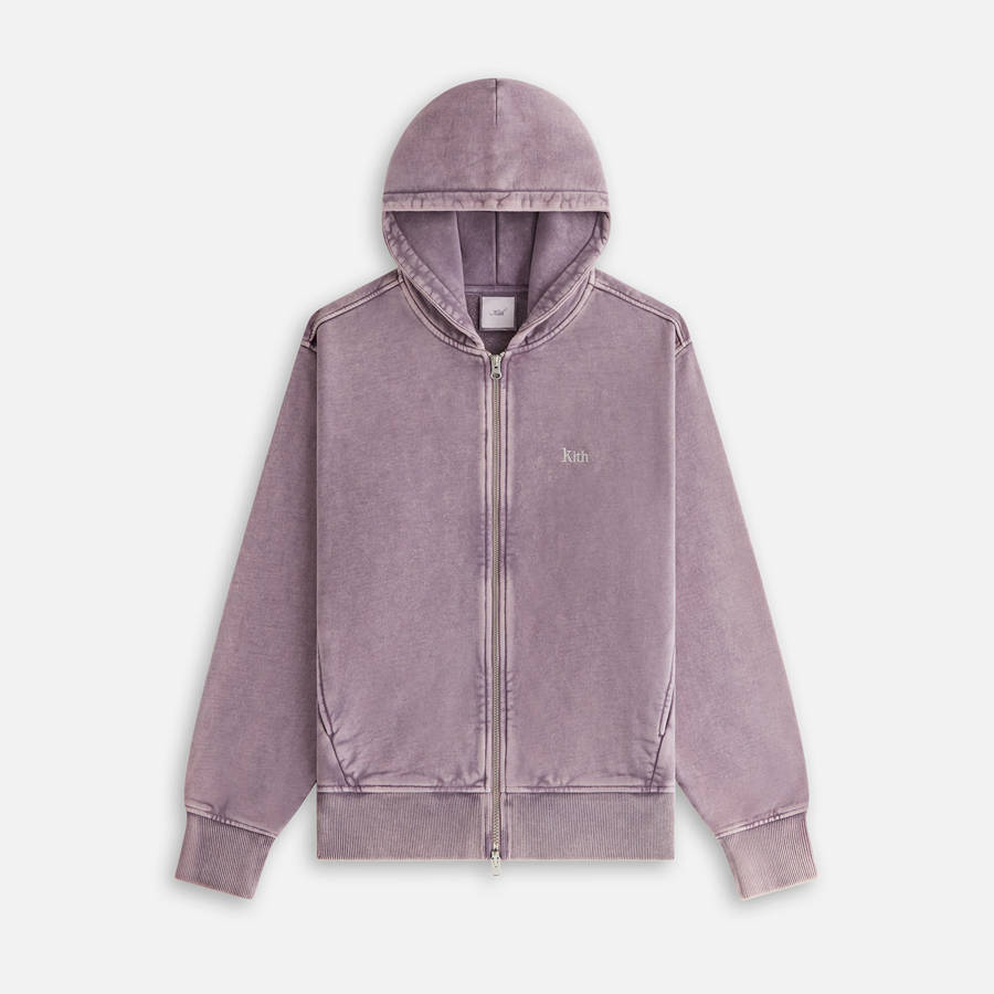 Purple Women Kith Tanner Sueded Hoodie Sweatshirts | 0192-WYHLO