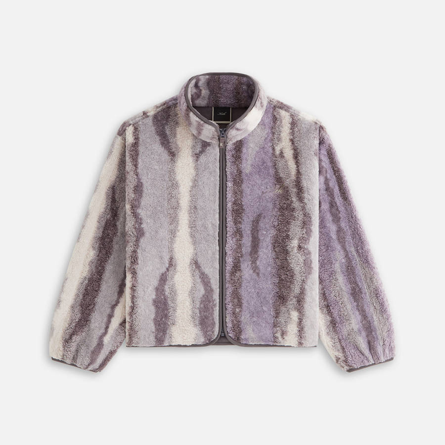 Purple Women Kith Waverly II Jacquard Fur Jackets | 6978-ZFNMI